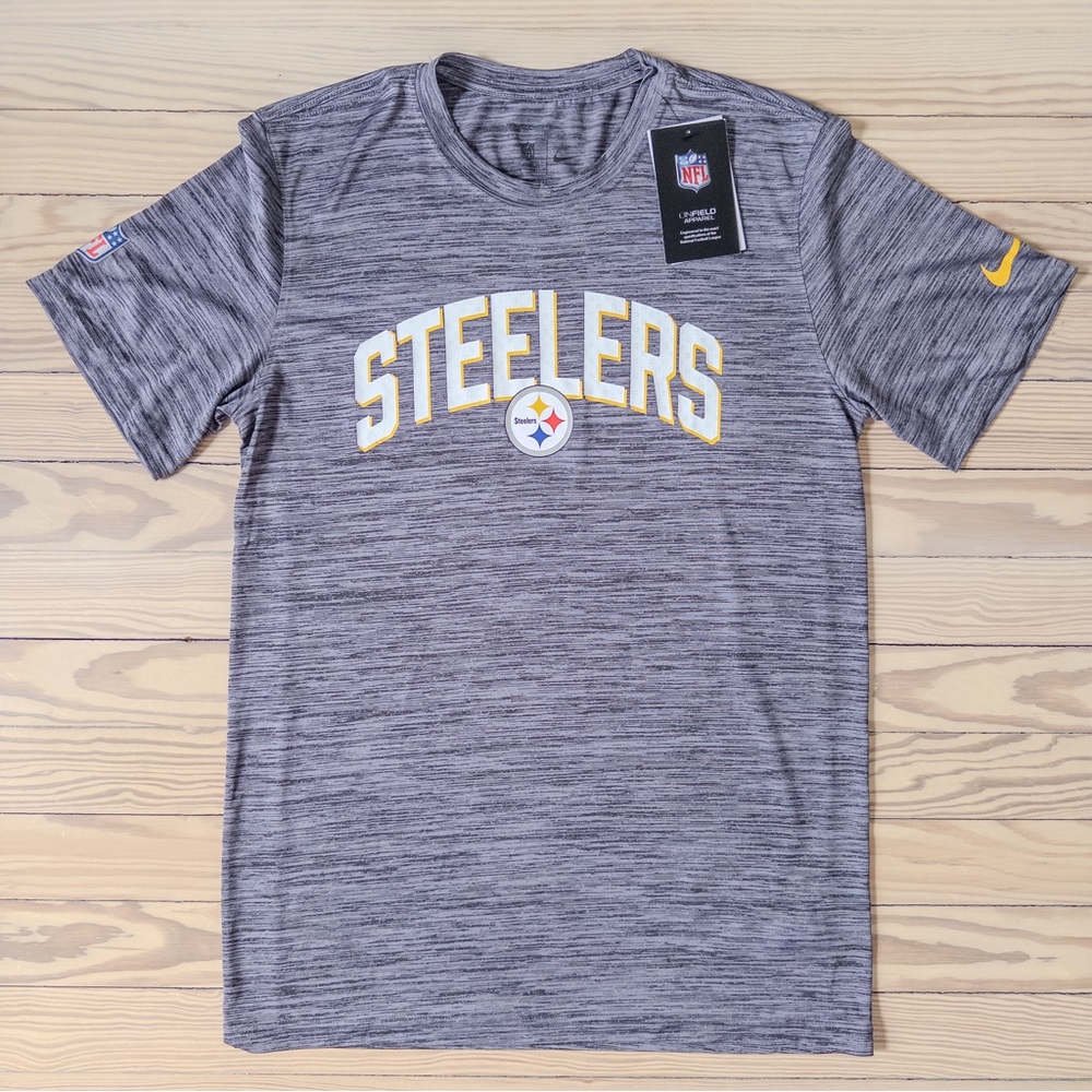 NWT Pittsburgh Steelers Nike Sideline Velocity Athletic Stack Men’s T-shirt